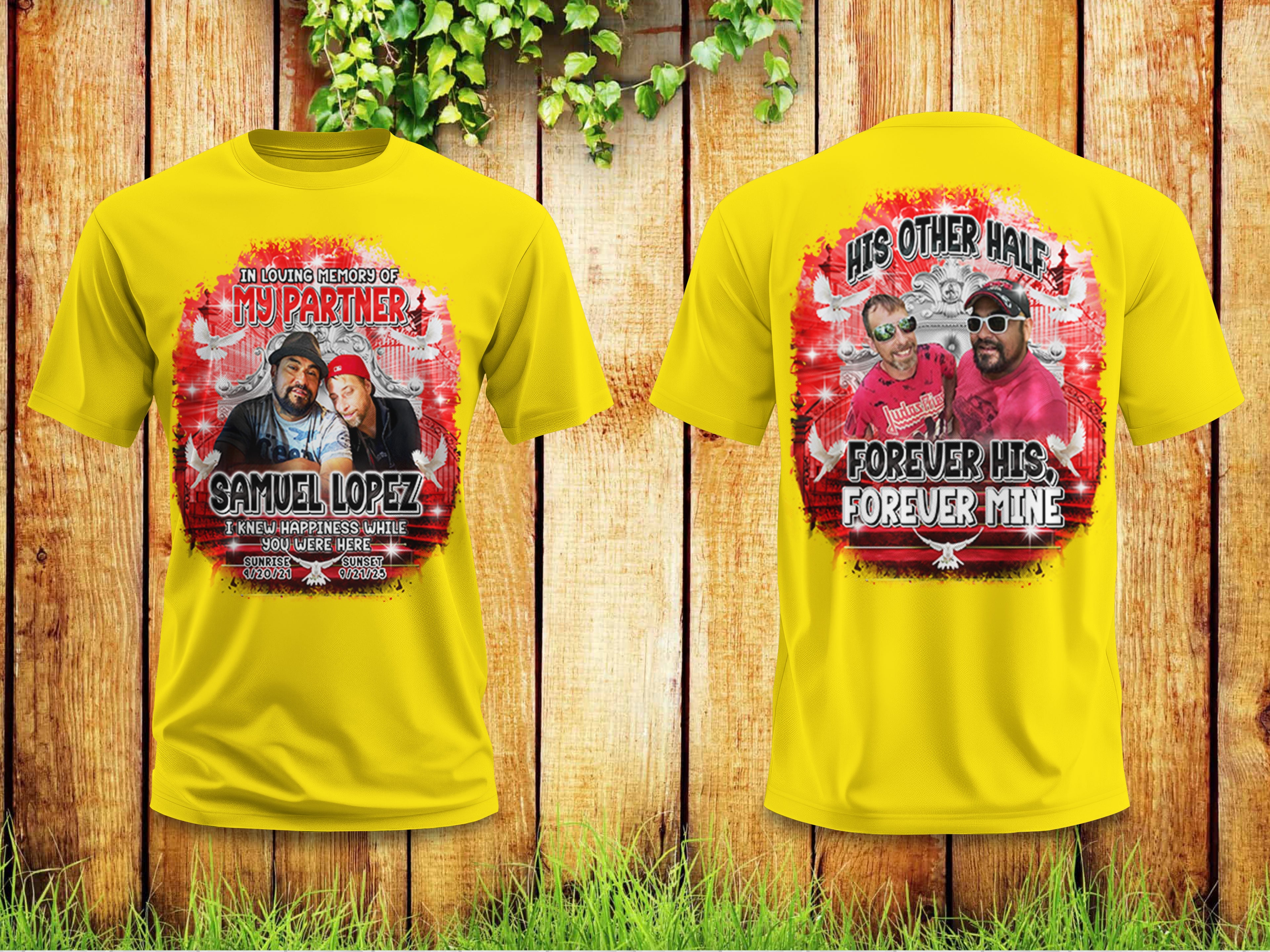 DTF Colored Shirts (FRONT & BACK)